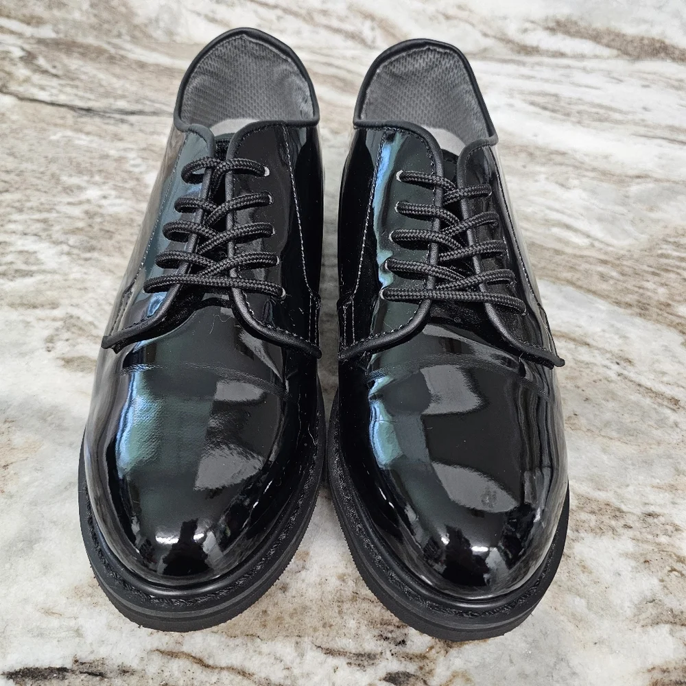 ROTHCO UNIFORM OXFORD HIGH GLOSS WORK SHOE Men's Size 8W